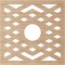 Ekena Millwork Chevron Wood Fretwork Pierced Ceiling Medallion, Alder, 24"OD x 6 1/4"ID x 3/8"T CMWP24X24X0375CHAL - alternate 3
